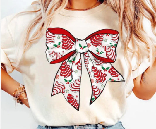 Christmas cake bow Tee/Sweatshirt