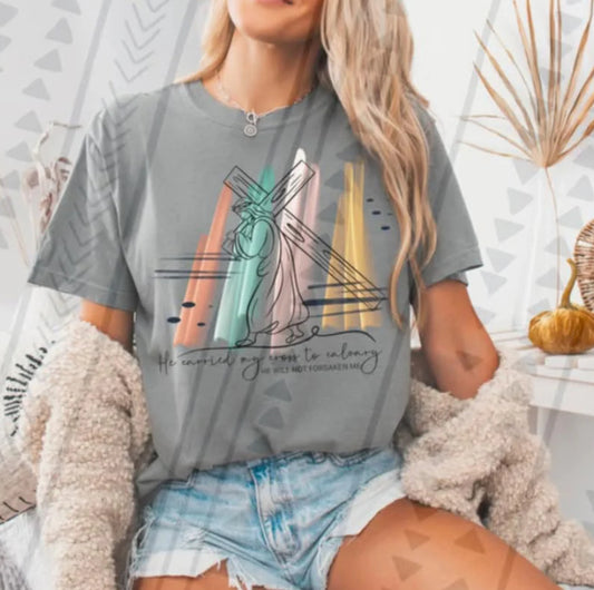 He carried my cross tee/sweatshirt