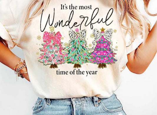 It's The Most Wonderful Time Of The Year Christmas Trees tee/sweatshirt