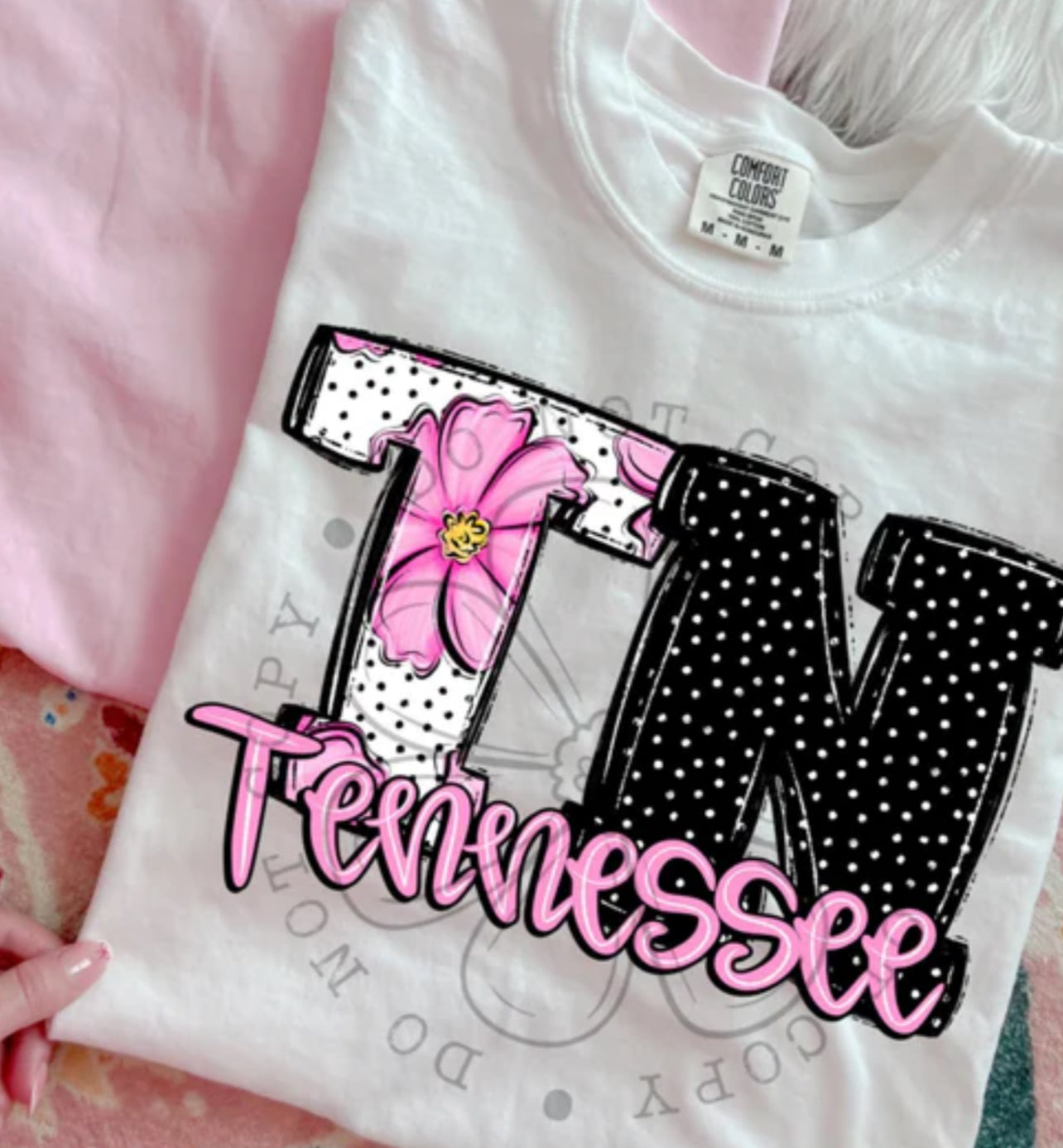 State pink Flowers tee/sweatshirt