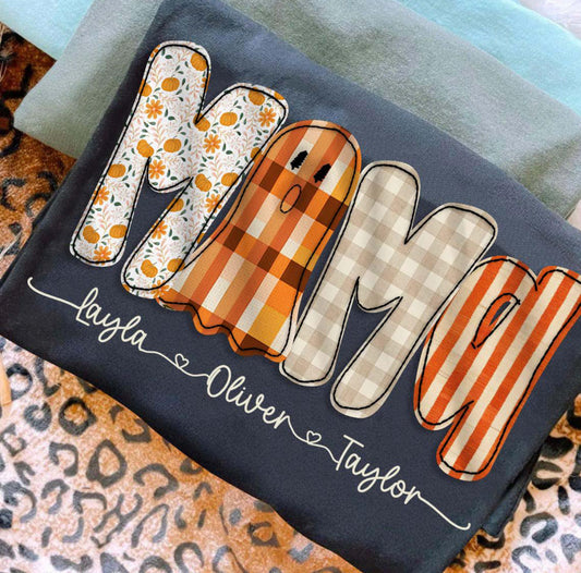 Preppy Fall Mama Personalized Tee/Sweatshirt