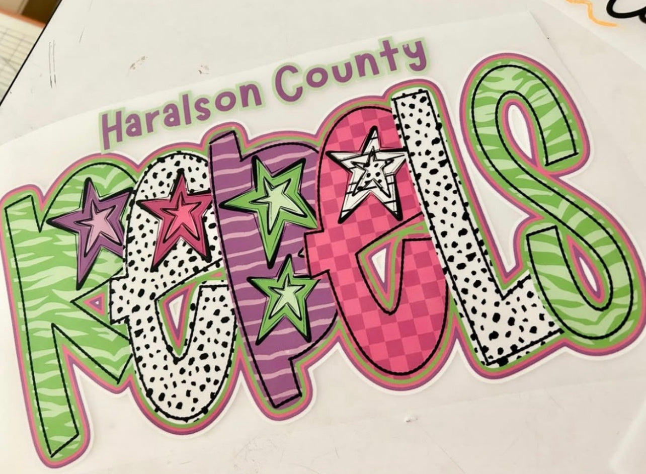 HC Rebels Stars DTF Print