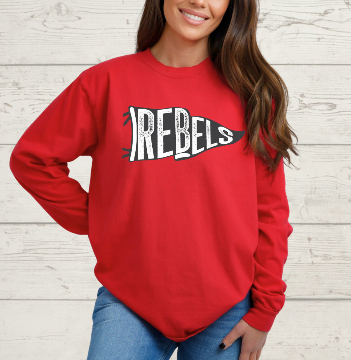 Rebel Pendant Flag tee/sweatshirt