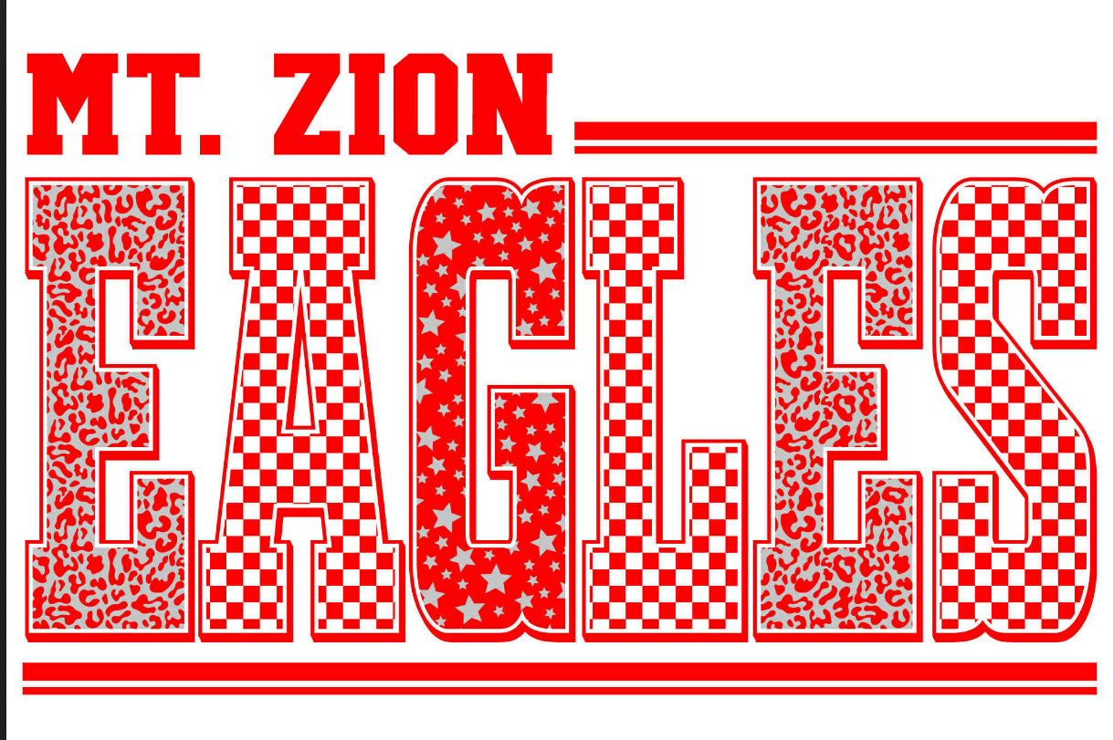 Mt. Zion Eagles retro mascot Tee/Sweatshirt