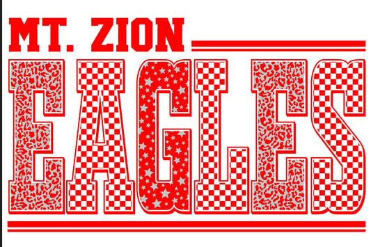 Mt. Zion Eagles retro mascot Tee/Sweatshirt