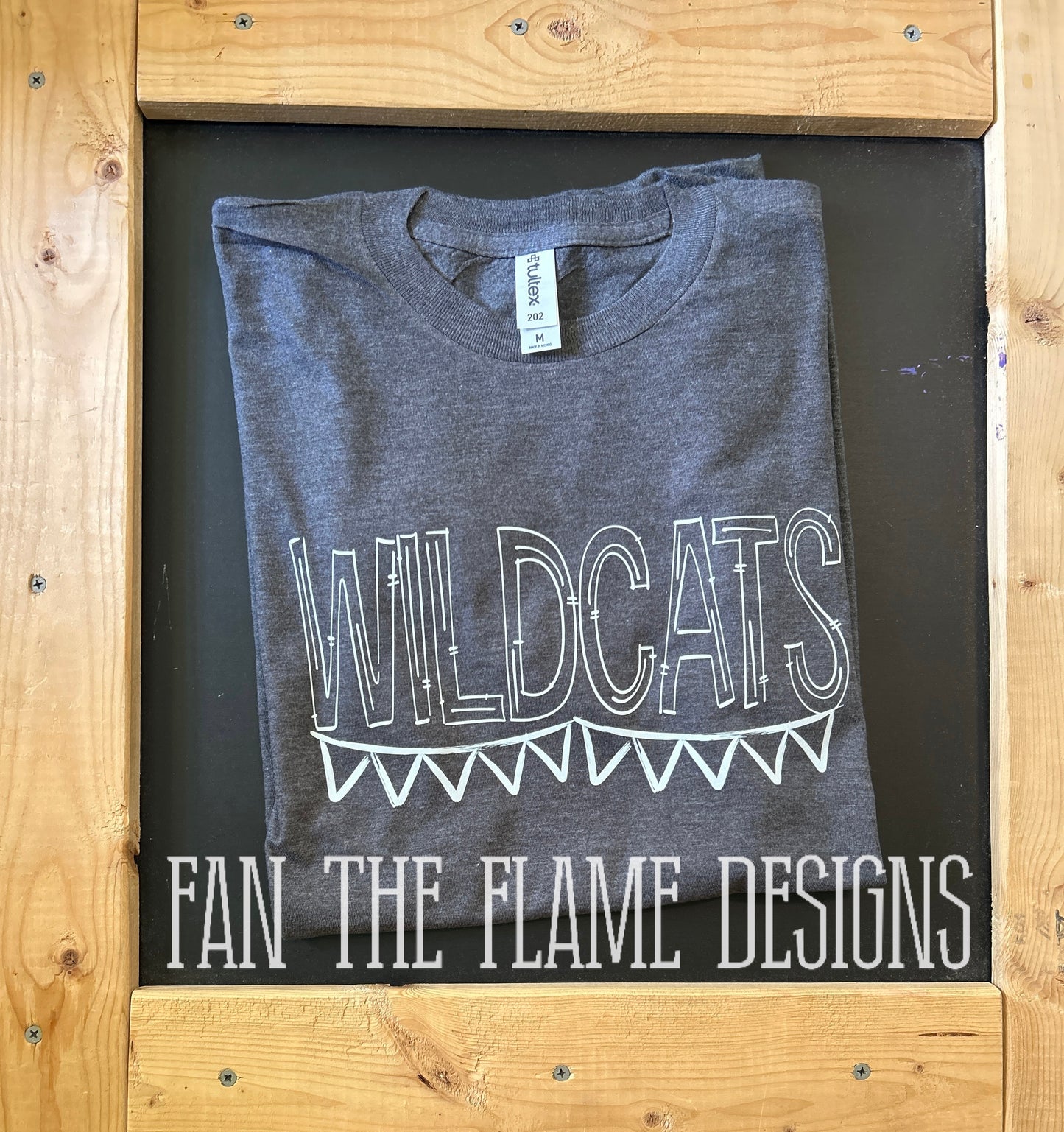 Wildcats white banner tee/sweatshirt