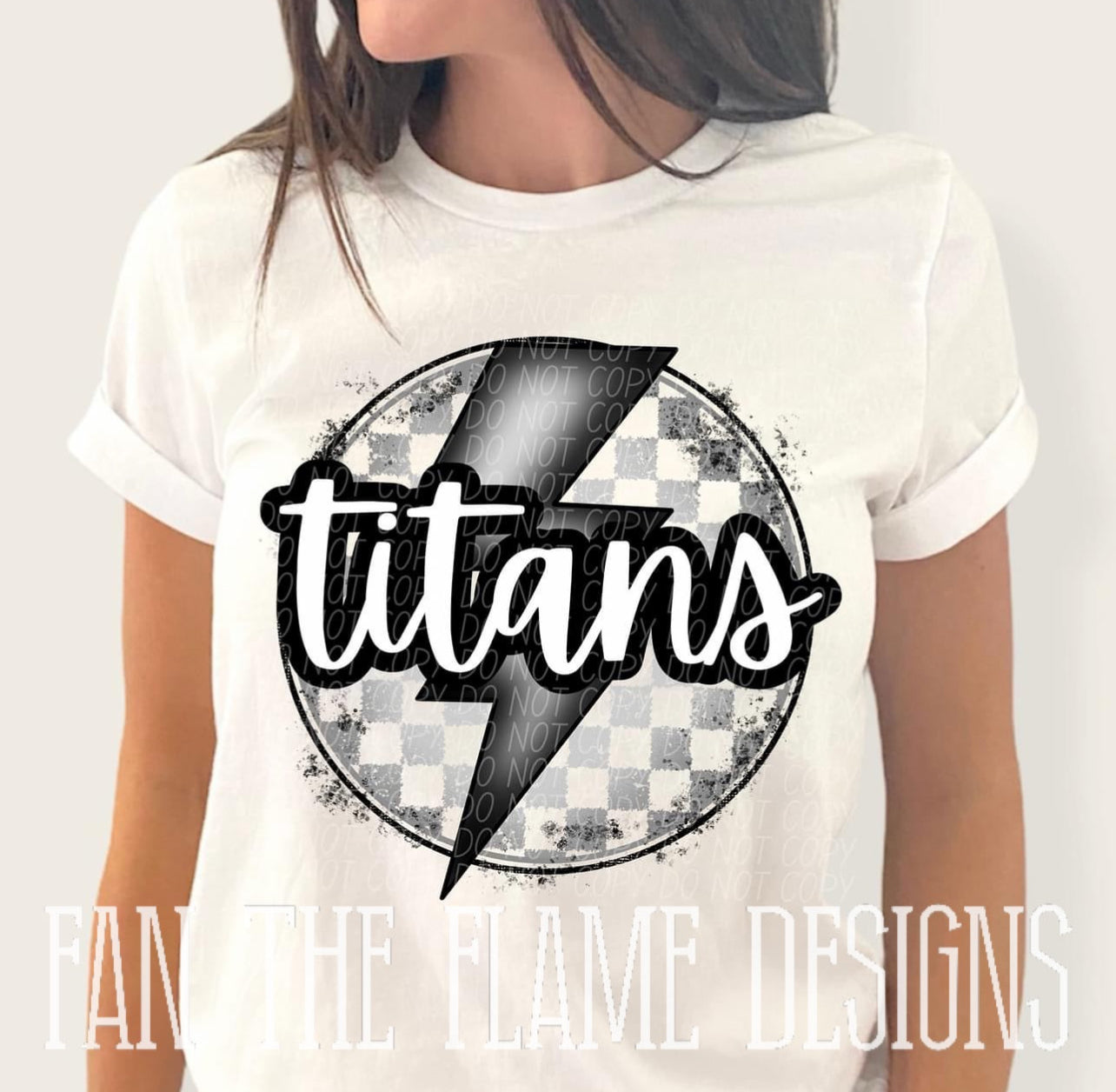 Titans lightning bolt circle tee/sweatshirt