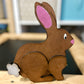 Handmade Wooden Standing Bunny