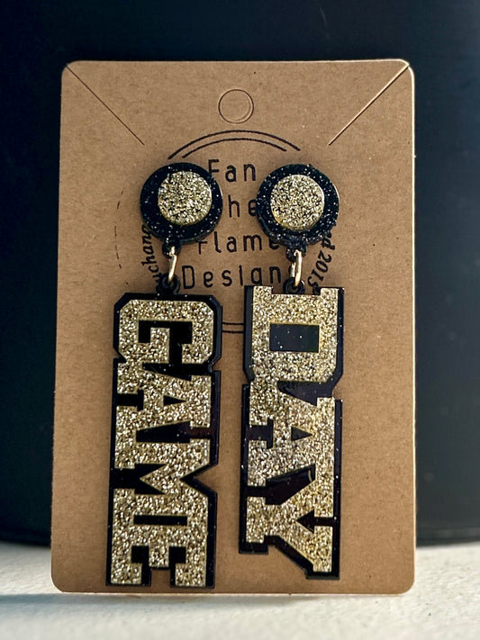 Layered Game Day Dangle Earrings