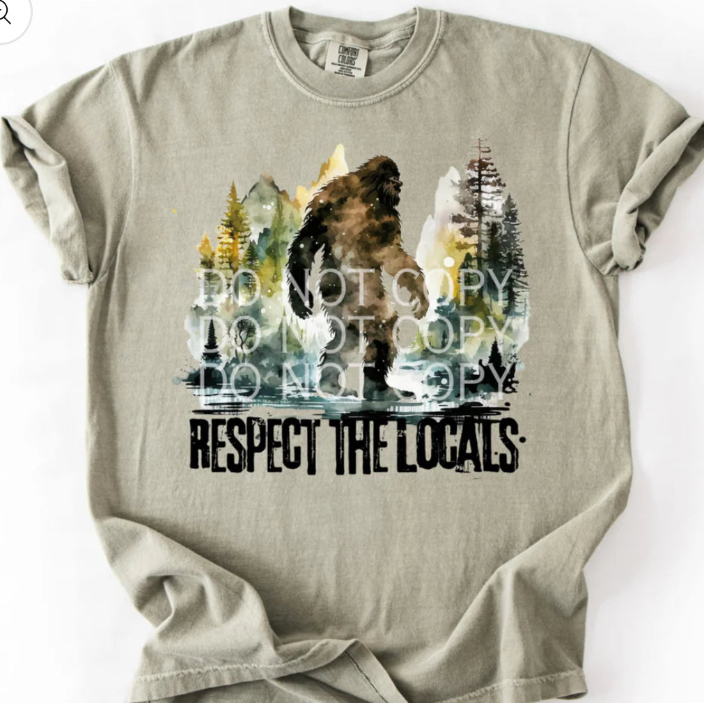Respect the locals tee/sweatshirt