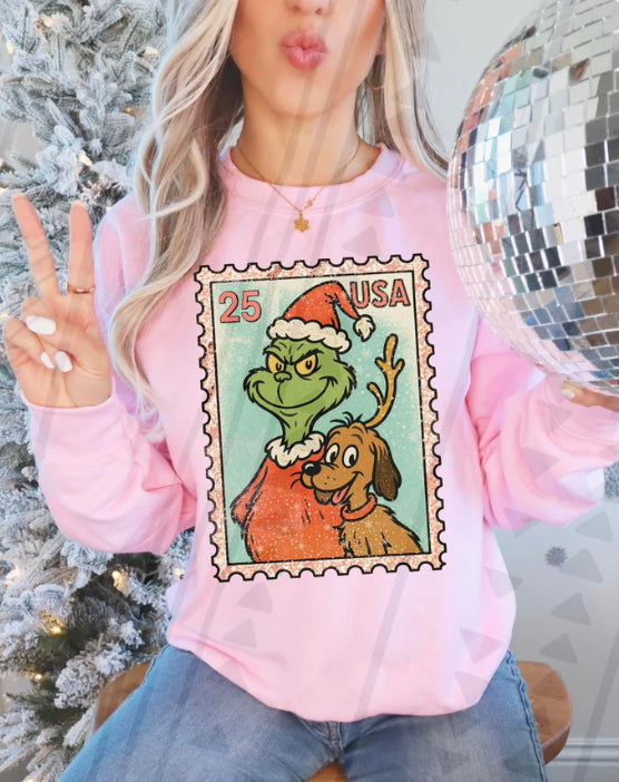 Green guy stamp Tee/Sweatshirt