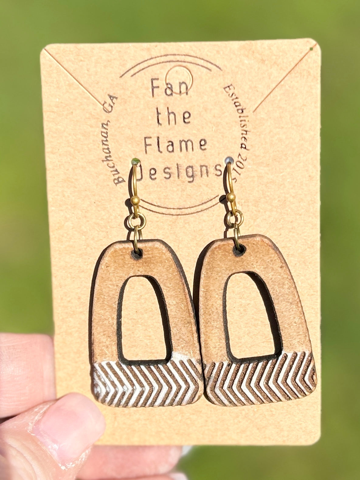 Geometric Handmade Dangle Earrings