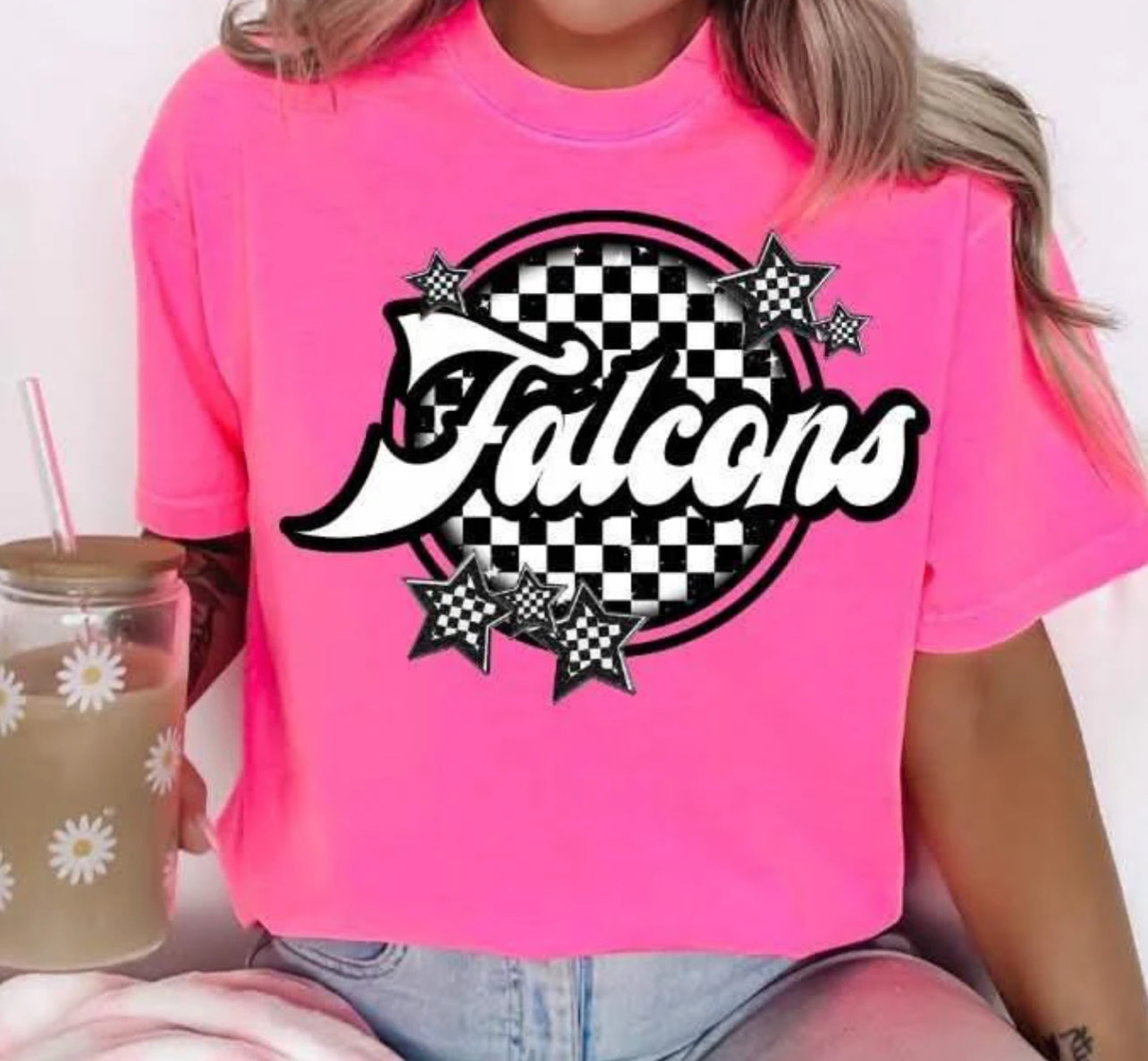 Checkered circle Mascots tee/sweatshirt