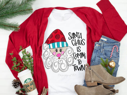 Santa Claus is coming to town tee/sweatshirt