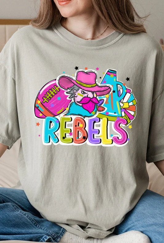 BRIGHT REBELS COLORFUL COMFORT COLORS ADULT RING-SPUN COTTON TEE