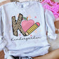 Teacher leopard apple pencil tee/sweatshirt