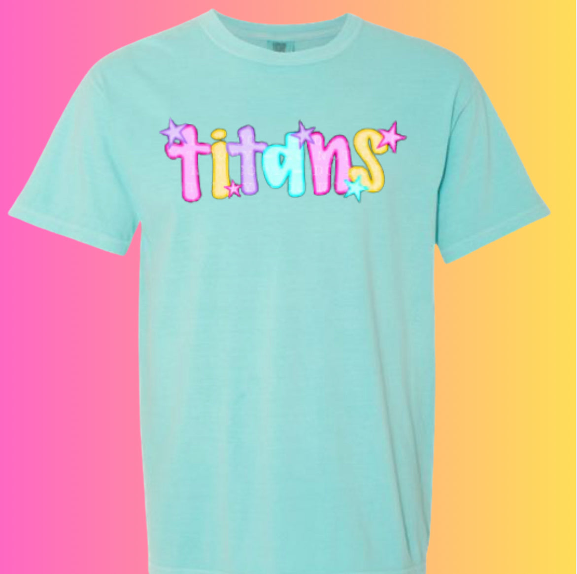 Titans With Stars - Neon Tee/Sweatshirt