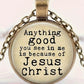 Anything good Round Pendant Necklace