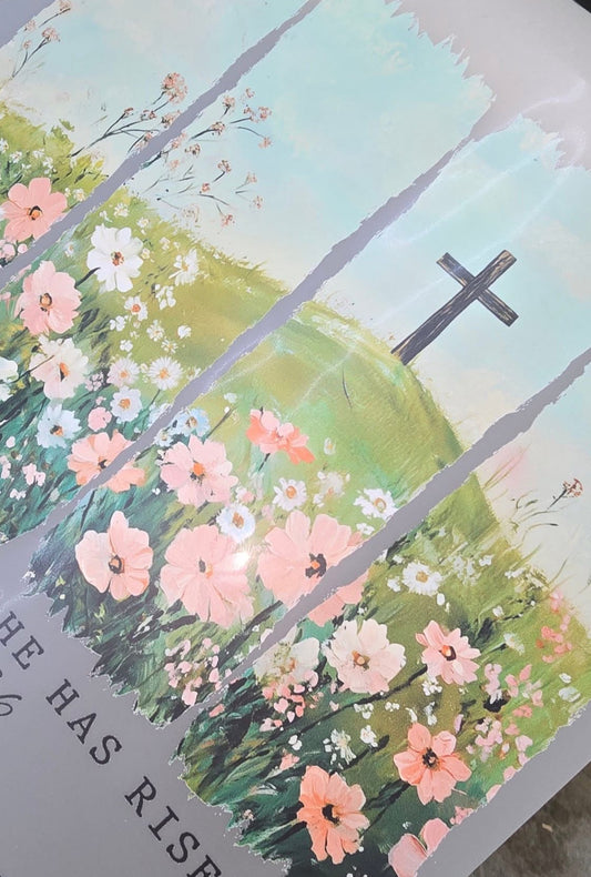 He has Risen watercolor tee