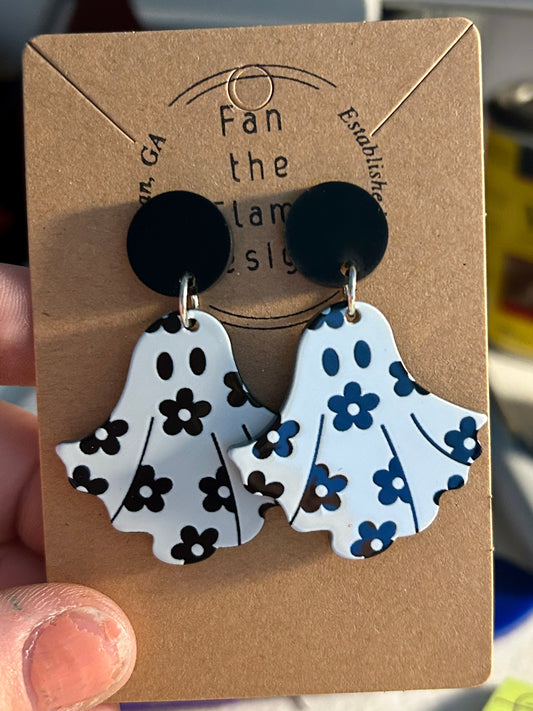 Flower Ghost Earrings