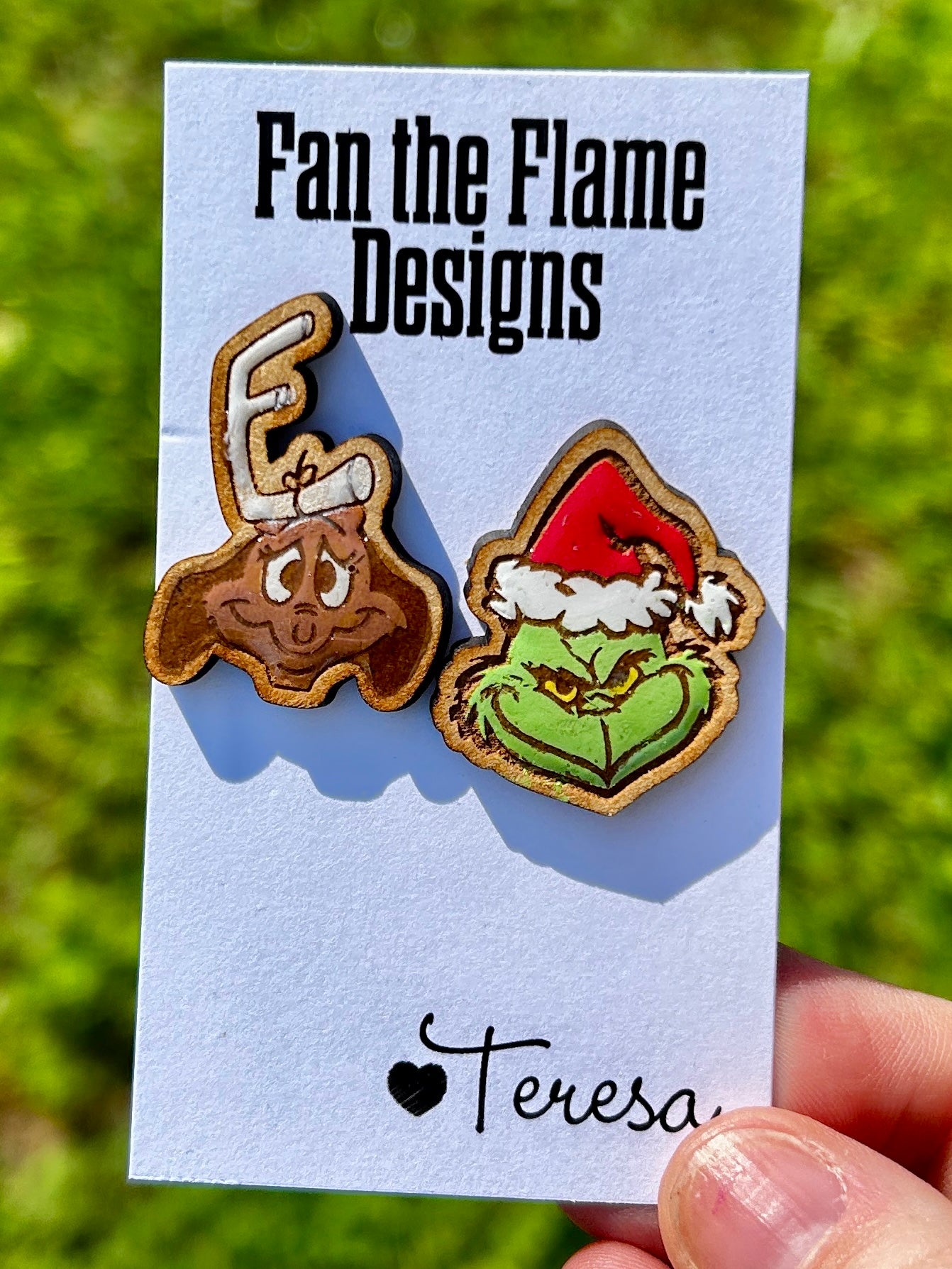 Grinch & Max Stud Earrings