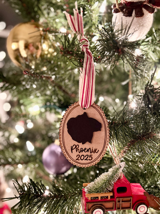 Handmade Wooden Silhouette Ornament