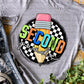 Second grade retro circle Tee/Sweatshirt
