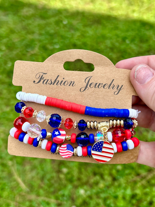 Patriotic Bracelet Set