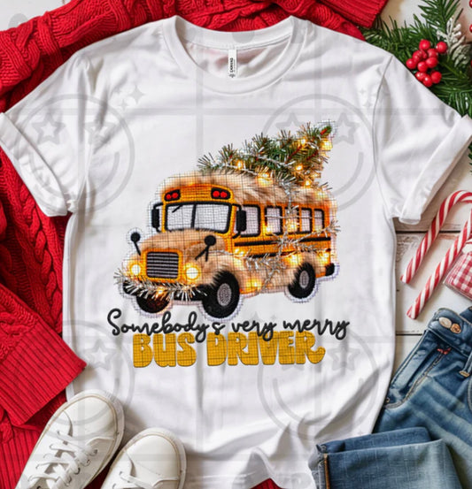 Somebodys Very Merry Bus Driver Short/Long/Sweatshirt