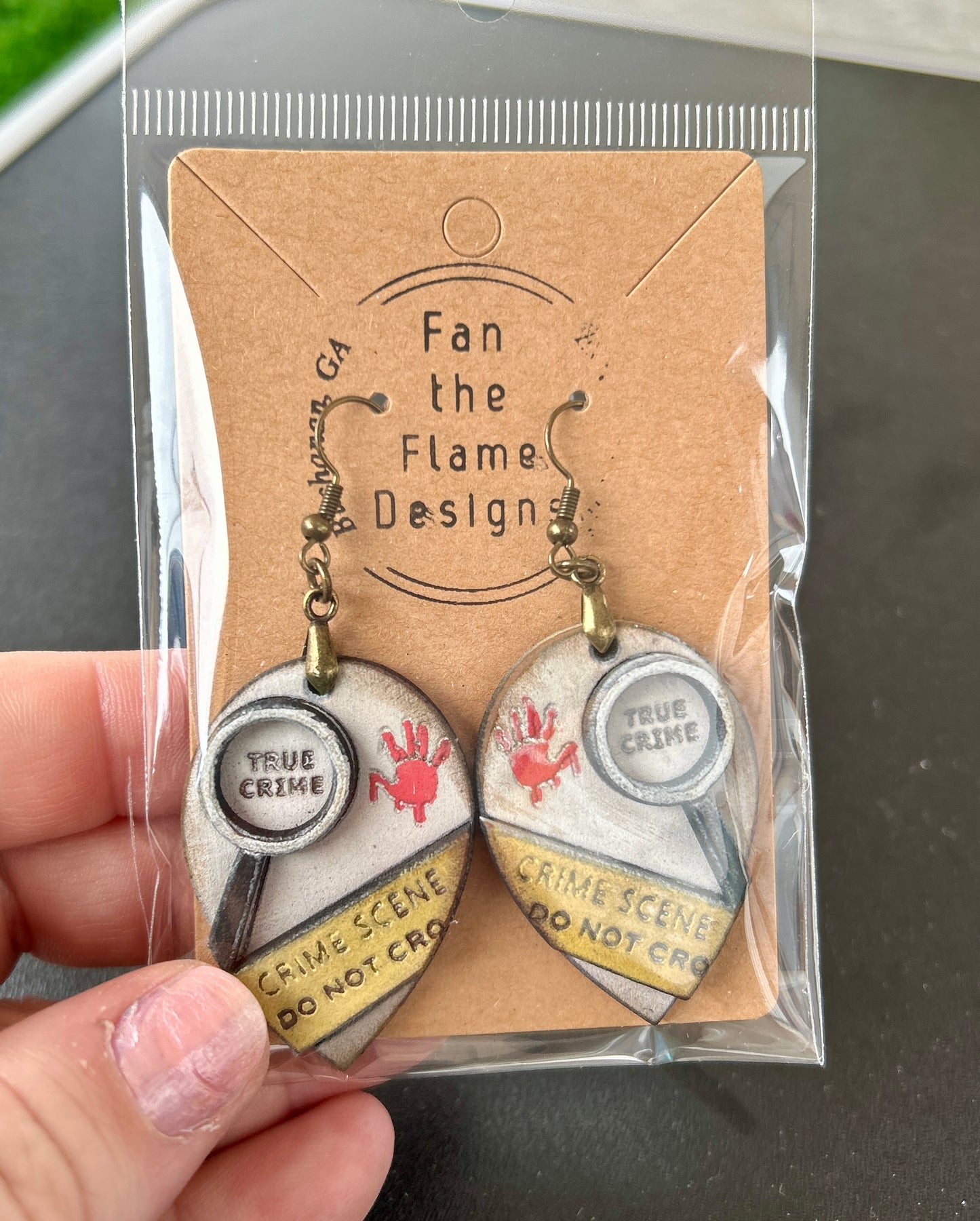 True Crime Dangle Earrings