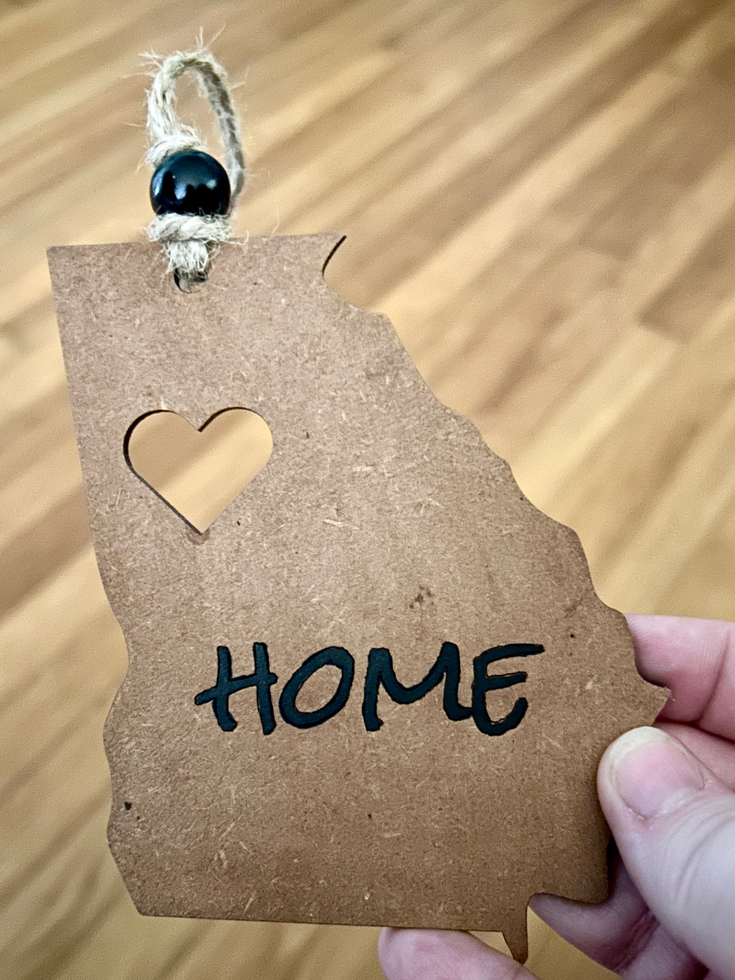 Georgia Home Wooden Ornament