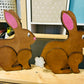 Handmade Wooden Standing Bunny