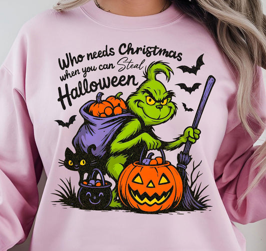 Who needs Christmas when you can steal Halloween? DTF Print