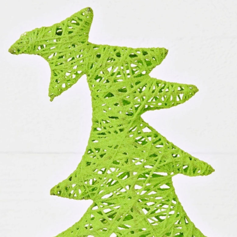 Grinch Fairy Tree W. Light Green Flocked (17in)