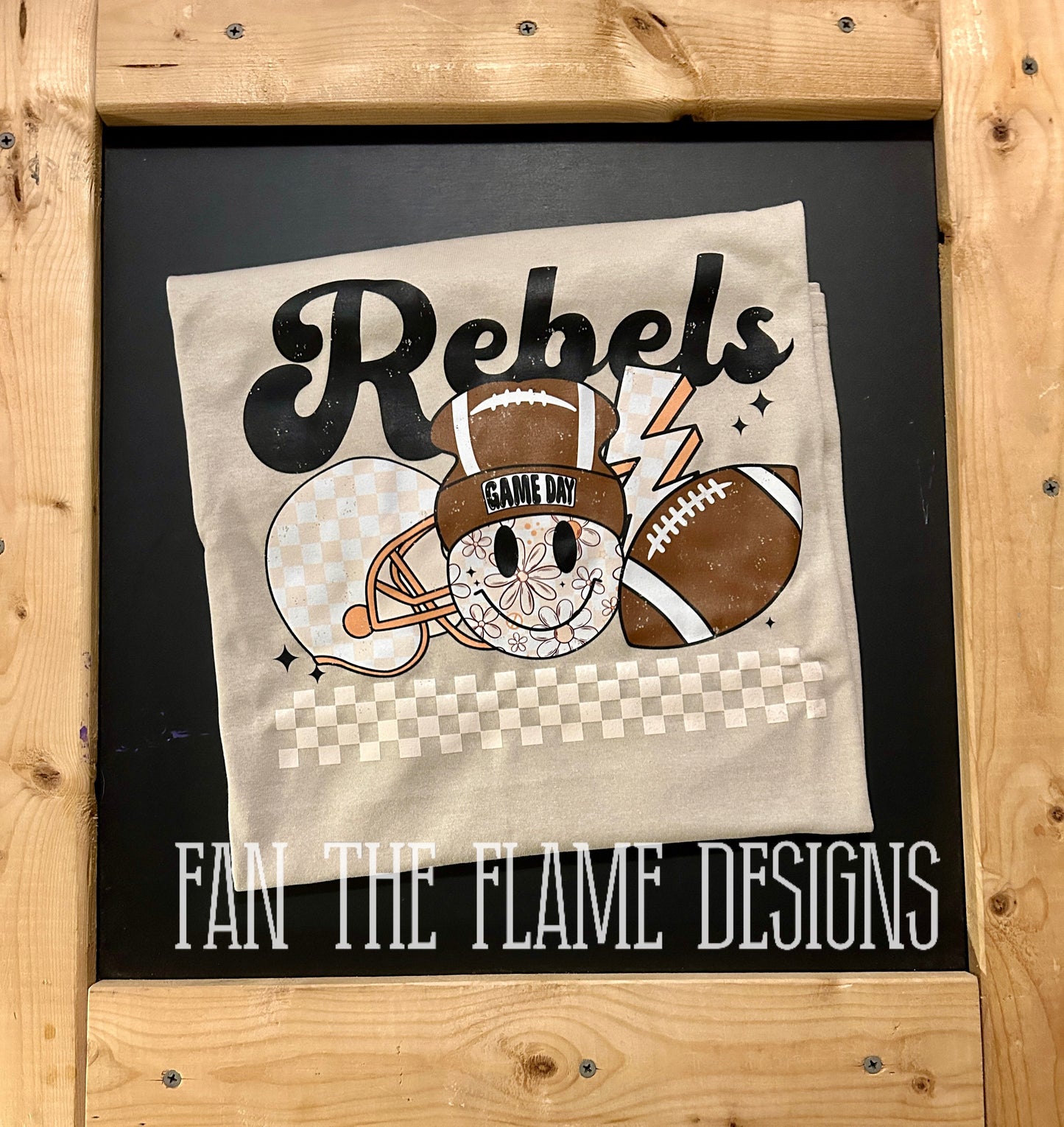 Rebels football retro tee/sweatshirt