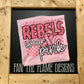 Rebels Wear Pink Checkered tee/sweatshirt