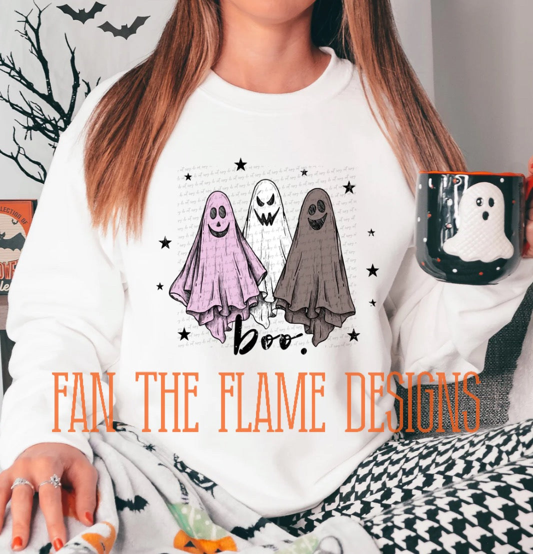 Boo Ghosts tee/sweatshirt