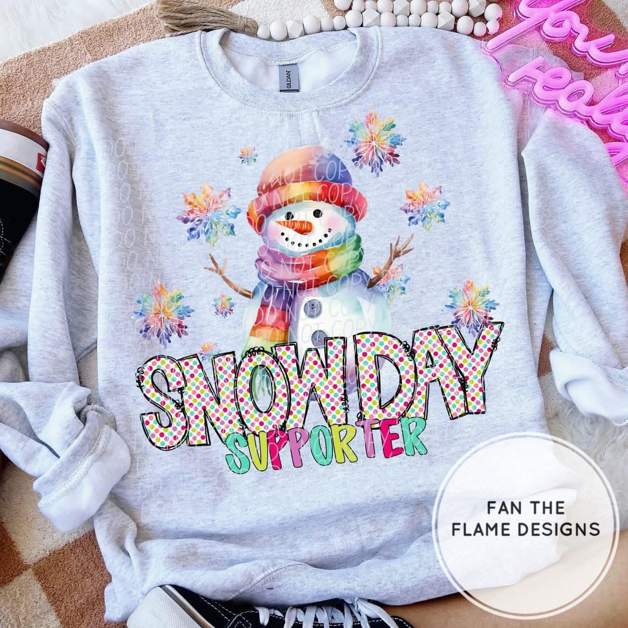 Colorful Snow Day Supporter Short/Long/Sweatshirt