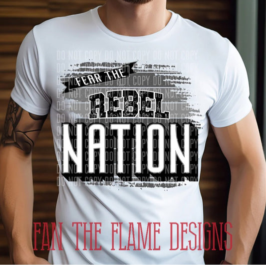 Fear The Rebel Nation tee/sweatshirt