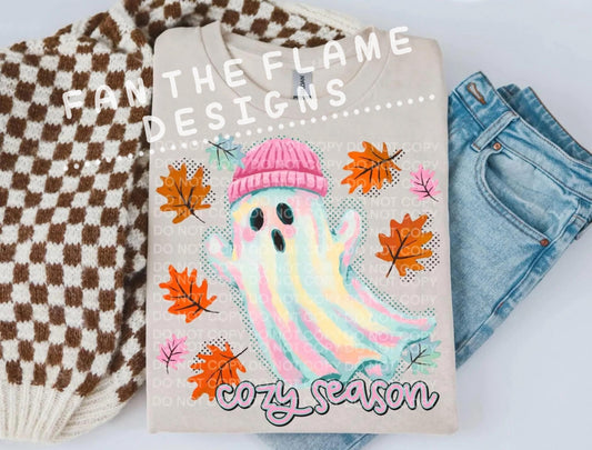 Cozy season ghost tee/sweatshirt