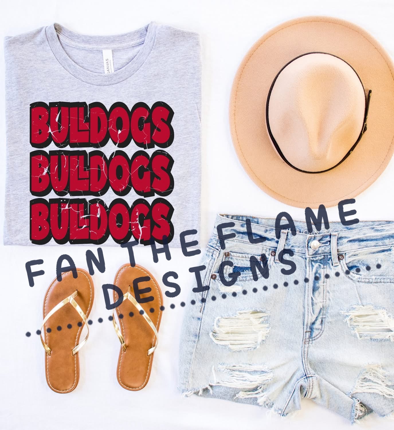 Bulldogs Shadow Layer Bubble tee/sweatshirt