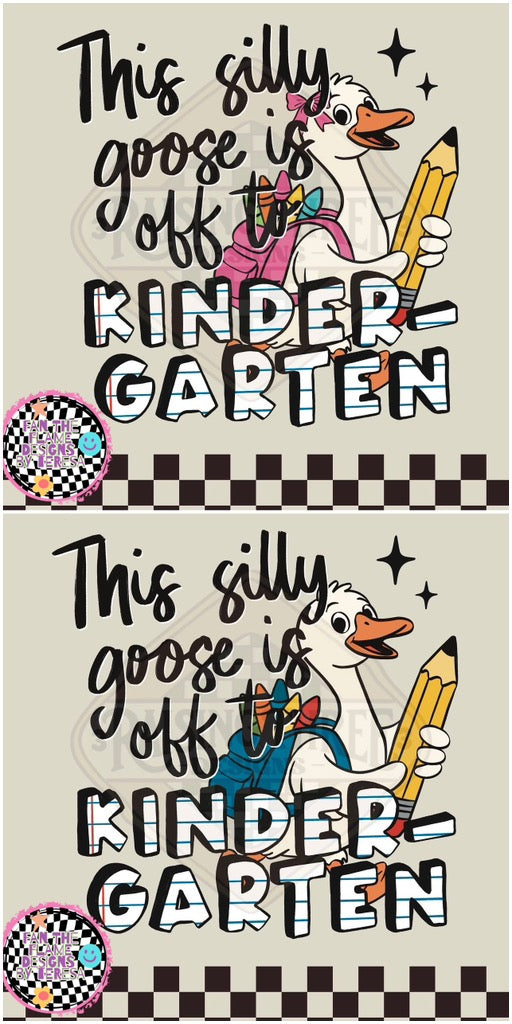 Silly Goose goes to school tee