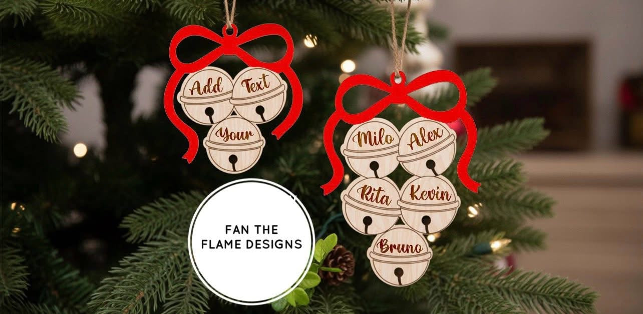 Personalized Family Bell Ornament