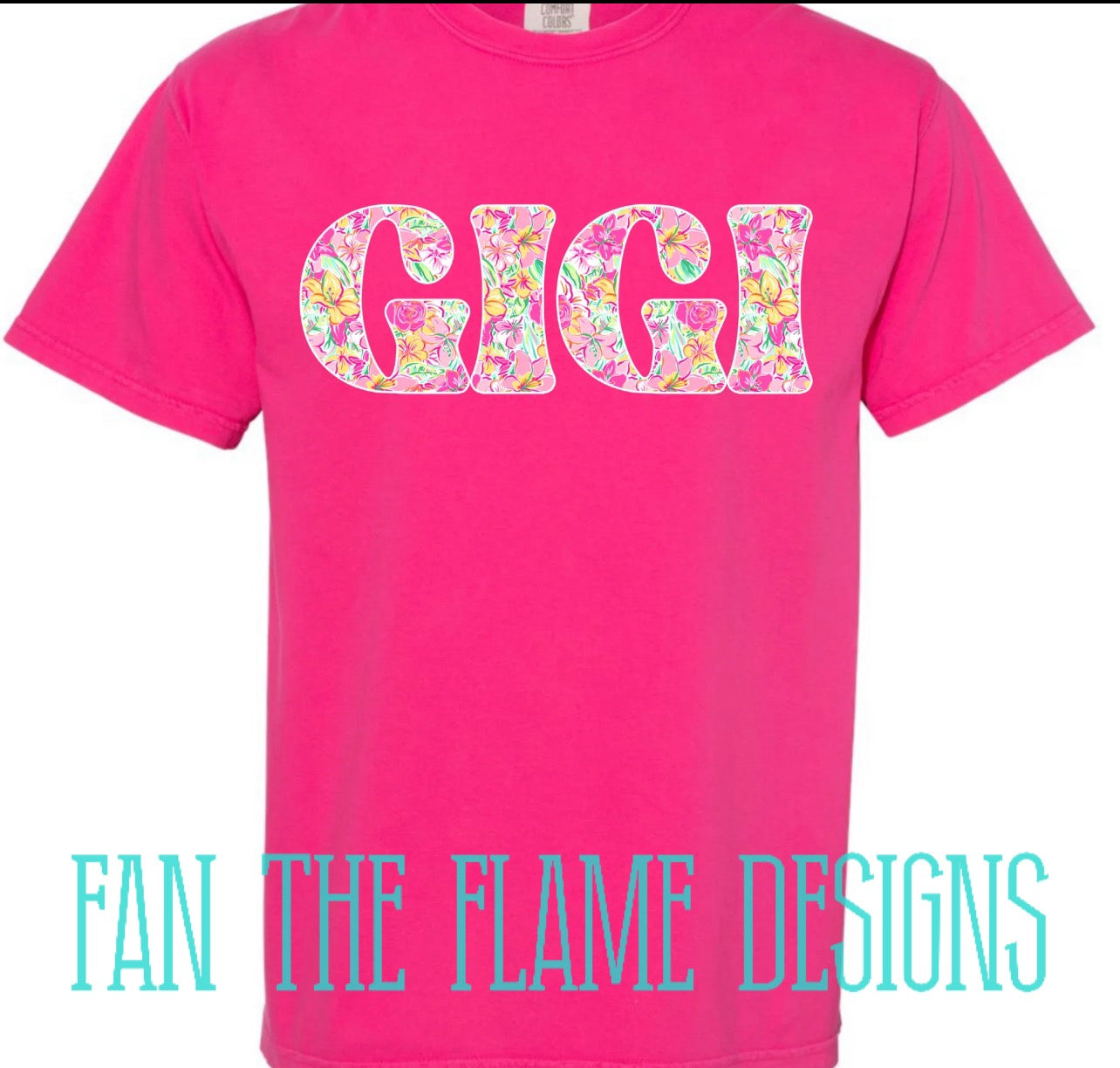 *Bright Floral Pattern - Customizable Names* tee/sweatshirt