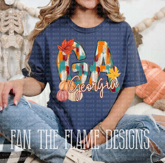 Georgia Fall tee/sweatshirt