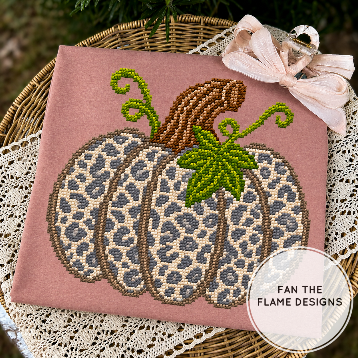 Faux Stitch Pumpkin