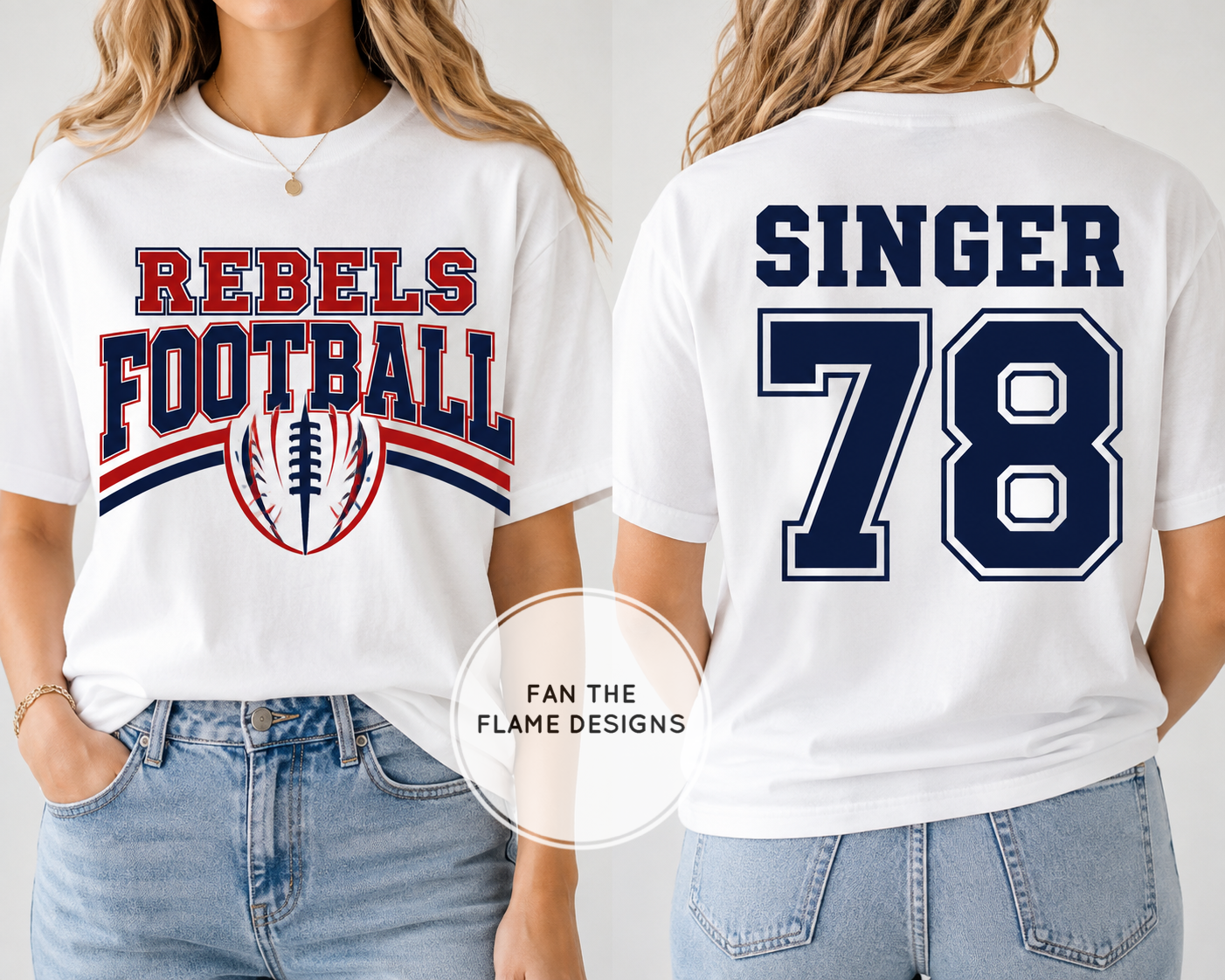 Custom Rebel Football