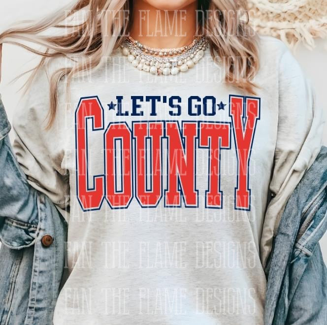 Let’s go County tee/sweatshirt