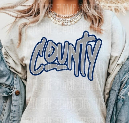 Graffiti Style County tee/sweatshirt