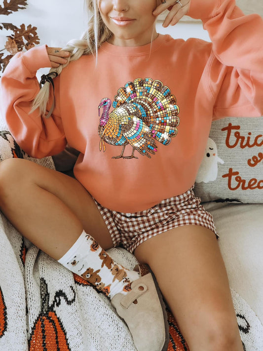 Disco Turkey tee/sweatshirt